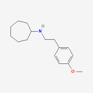 molecular formula C16H25NO B5764723 N-[2-(4-methoxyphenyl)ethyl]cycloheptanamine 
