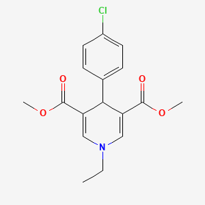 molecular formula C17H18ClNO4 B5764754 dimethyl 4-(4-chlorophenyl)-1-ethyl-1,4-dihydro-3,5-pyridinedicarboxylate 
