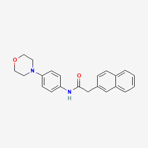 molecular formula C22H22N2O2 B5764766 N-[4-(4-morpholinyl)phenyl]-2-(2-naphthyl)acetamide 