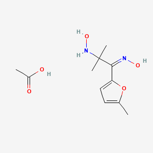 2-(hydroxyamino)-2-methyl-1-(5-methyl-2-furyl)-1-propanone oxime acetate (salt)