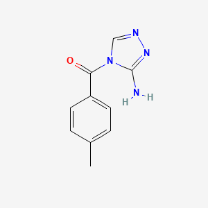 molecular formula C10H10N4O B5764799 4-(4-methylbenzoyl)-4H-1,2,4-triazol-3-amine 