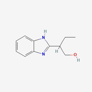 molecular formula C11H14N2O B576480 2-(1H-Benzo[d]imidazol-2-yl)butan-1-ol CAS No. 13786-46-4