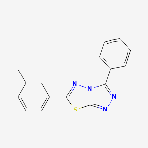 molecular formula C16H12N4S B5764822 6-(3-methylphenyl)-3-phenyl[1,2,4]triazolo[3,4-b][1,3,4]thiadiazole 