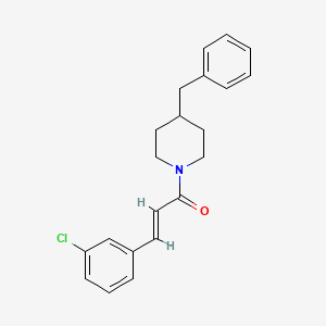 molecular formula C21H22ClNO B5764831 4-benzyl-1-[3-(3-chlorophenyl)acryloyl]piperidine 