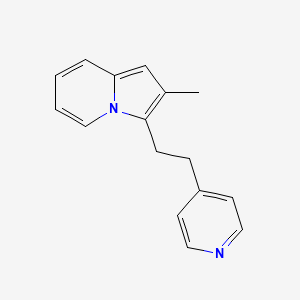molecular formula C16H16N2 B576484 2-Methyl-3-(2-(pyridin-4-yl)ethyl)indolizine CAS No. 10314-96-2
