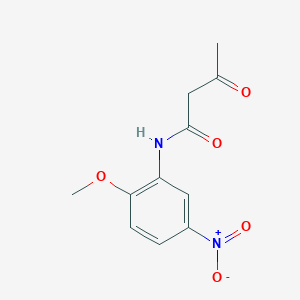 molecular formula C11H12N2O5 B5764903 N-(2-methoxy-5-nitrophenyl)-3-oxobutanamide 