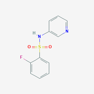 molecular formula C11H9FN2O2S B5764931 2-fluoro-N-3-pyridinylbenzenesulfonamide 