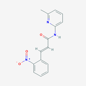 molecular formula C15H13N3O3 B5764967 N-(6-methyl-2-pyridinyl)-3-(2-nitrophenyl)acrylamide 