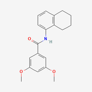 molecular formula C19H21NO3 B5764991 3,5-dimethoxy-N-(5,6,7,8-tetrahydro-1-naphthalenyl)benzamide 