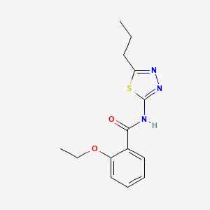 molecular formula C14H17N3O2S B5764997 2-ethoxy-N-(5-propyl-1,3,4-thiadiazol-2-yl)benzamide 