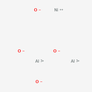 molecular formula Al2NiO4 B576501 Dialuminium nickel tetraoxide CAS No. 12004-35-2