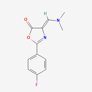 molecular formula C12H11FN2O2 B5765031 4-[(dimethylamino)methylene]-2-(4-fluorophenyl)-1,3-oxazol-5(4H)-one 