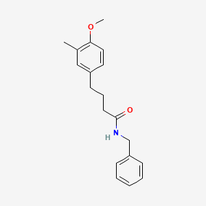 molecular formula C19H23NO2 B5765045 N-benzyl-4-(4-methoxy-3-methylphenyl)butanamide 