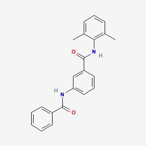 molecular formula C22H20N2O2 B5765053 3-(benzoylamino)-N-(2,6-dimethylphenyl)benzamide 