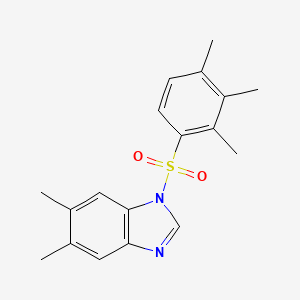 molecular formula C18H20N2O2S B5765061 5,6-dimethyl-1-[(2,3,4-trimethylphenyl)sulfonyl]-1H-benzimidazole 