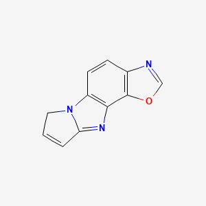 molecular formula C11H7N3O B576512 7H-Pyrrolo[2',1':2,3]imidazo[4,5-g][1,3]benzoxazole CAS No. 14277-85-1