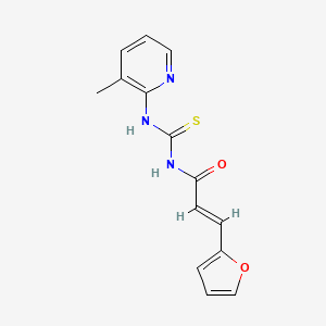 3-(2-furyl)-N-{[(3-methyl-2-pyridinyl)amino]carbonothioyl}acrylamide