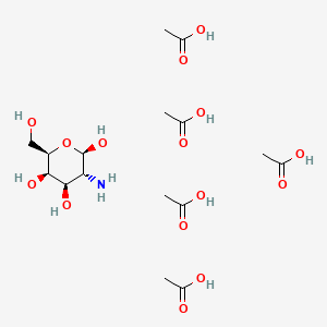 acetic acid;(2R,3R,4R,5R,6R)-3-amino-6-(hydroxymethyl)oxane-2,4,5-triol