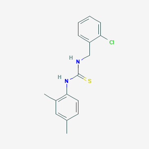 molecular formula C16H17ClN2S B5765151 N-(2-chlorobenzyl)-N'-(2,4-dimethylphenyl)thiourea 