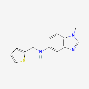 molecular formula C13H13N3S B5765154 1-methyl-N-(2-thienylmethyl)-1H-benzimidazol-5-amine 