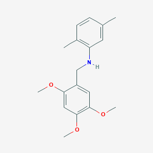 (2,5-dimethylphenyl)(2,4,5-trimethoxybenzyl)amine
