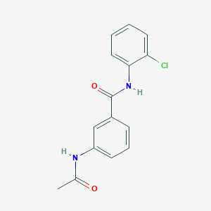 molecular formula C15H13ClN2O2 B5765174 3-(acetylamino)-N-(2-chlorophenyl)benzamide 