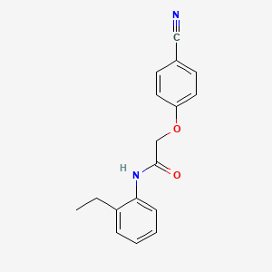 molecular formula C17H16N2O2 B5765183 2-(4-cyanophenoxy)-N-(2-ethylphenyl)acetamide 