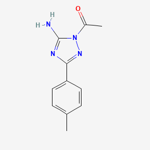 1-acetyl-3-(4-methylphenyl)-1H-1,2,4-triazol-5-amine