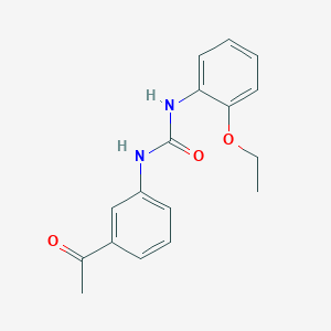 molecular formula C17H18N2O3 B5765247 N-(3-acetylphenyl)-N'-(2-ethoxyphenyl)urea 
