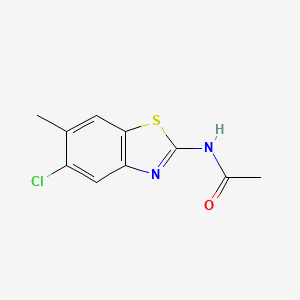 molecular formula C10H9ClN2OS B5765266 N-(5-chloro-6-methyl-1,3-benzothiazol-2-yl)acetamide 