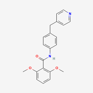 molecular formula C21H20N2O3 B5765270 2,6-dimethoxy-N-[4-(4-pyridinylmethyl)phenyl]benzamide 