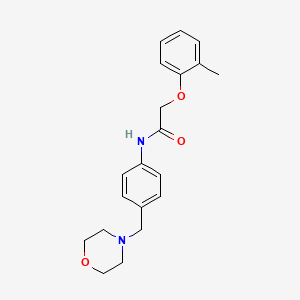 molecular formula C20H24N2O3 B5765278 2-(2-methylphenoxy)-N-[4-(4-morpholinylmethyl)phenyl]acetamide 