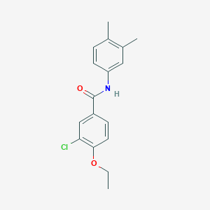 molecular formula C17H18ClNO2 B5765301 3-chloro-N-(3,4-dimethylphenyl)-4-ethoxybenzamide 