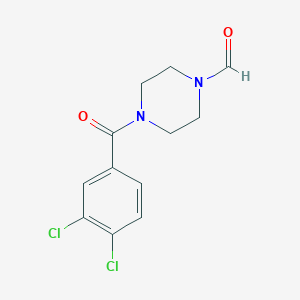 molecular formula C12H12Cl2N2O2 B5765311 4-(3,4-dichlorobenzoyl)-1-piperazinecarbaldehyde 