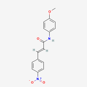 molecular formula C16H14N2O4 B5765337 N-(4-methoxyphenyl)-3-(4-nitrophenyl)acrylamide 