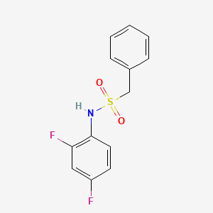 molecular formula C13H11F2NO2S B5765357 N-(2,4-difluorophenyl)-1-phenylmethanesulfonamide CAS No. 331847-74-6