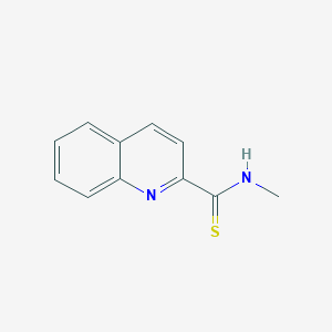 molecular formula C11H10N2S B5765391 N-methyl-2-quinolinecarbothioamide 