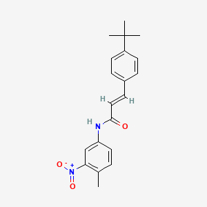molecular formula C20H22N2O3 B5765449 3-(4-tert-butylphenyl)-N-(4-methyl-3-nitrophenyl)acrylamide 