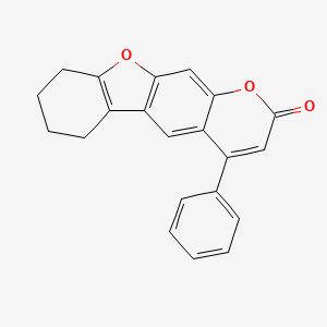 molecular formula C21H16O3 B5765518 4-phenyl-6,7,8,9-tetrahydro-2H-[1]benzofuro[3,2-g]chromen-2-one 