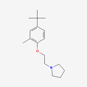 molecular formula C17H27NO B5765533 1-[2-(4-tert-butyl-2-methylphenoxy)ethyl]pyrrolidine 