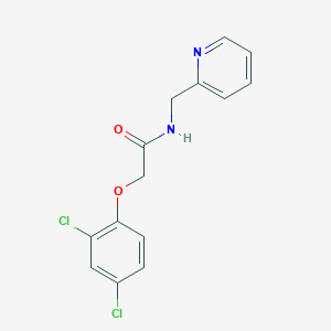 molecular formula C14H12Cl2N2O2 B5765536 2-(2,4-dichlorophenoxy)-N-(2-pyridinylmethyl)acetamide 