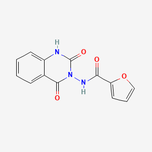 molecular formula C13H9N3O4 B5765555 N-(2,4-dioxo-1,4-dihydro-3(2H)-quinazolinyl)-2-furamide 