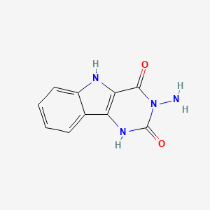 molecular formula C10H8N4O2 B5765558 3-amino-1H-pyrimido[5,4-b]indole-2,4(3H,5H)-dione 