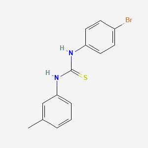 molecular formula C14H13BrN2S B5765564 N-(4-bromophenyl)-N'-(3-methylphenyl)thiourea 