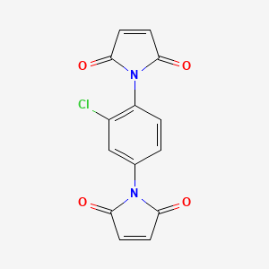 molecular formula C14H7ClN2O4 B5765565 1,1'-(2-氯-1,4-苯撑)双(1H-吡咯-2,5-二酮) CAS No. 85123-77-9