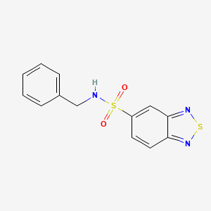 molecular formula C13H11N3O2S2 B5765602 N-benzyl-2,1,3-benzothiadiazole-5-sulfonamide 