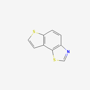 molecular formula C9H5NS2 B576561 Thieno[2,3-g][1,3]benzothiazole CAS No. 13394-20-2