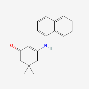 molecular formula C18H19NO B5765616 5,5-dimethyl-3-(1-naphthylamino)-2-cyclohexen-1-one 