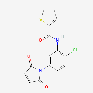 N-[2-chloro-5-(2,5-dioxo-2,5-dihydro-1H-pyrrol-1-yl)phenyl]-2-thiophenecarboxamide