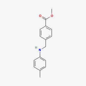 molecular formula C16H17NO2 B5765671 methyl 4-{[(4-methylphenyl)amino]methyl}benzoate 